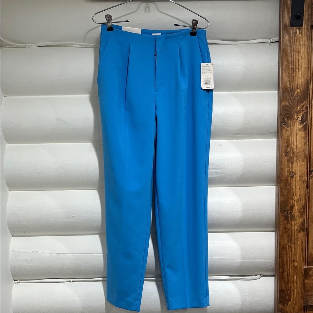 a new day Women's Bright Blue Tapered Leg Pants